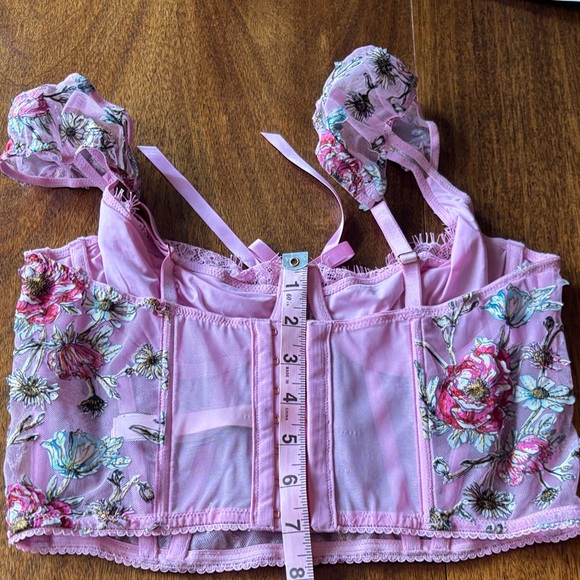Victoria's Secret Pink Floral Corset/Bra - Picture 4 of 6